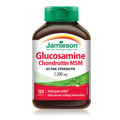 قرص تقویتی مفاصل گلوکوزامین و کندرویتین Jamieson Glucosamine Chondroitin MSM جیمیسون (120 عددی)
