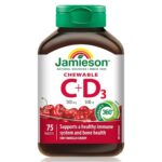 قرص جویدنی طعم دار ویتامین Jamieson C+D3 جیمیسون (75 عددی)