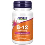 قرص جویدنی ویتامین NOW Foods B12 5000mcg (60 عددی)