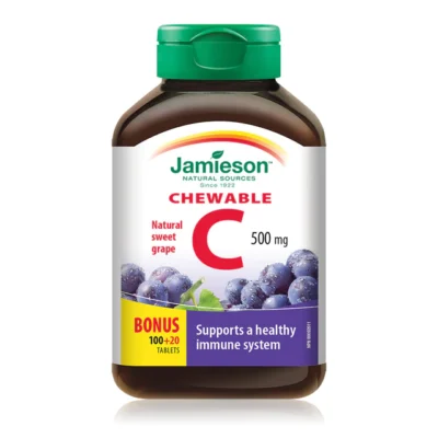 قرص جویدنی Jamieson C 500mg جیمیسون (120 عددی)