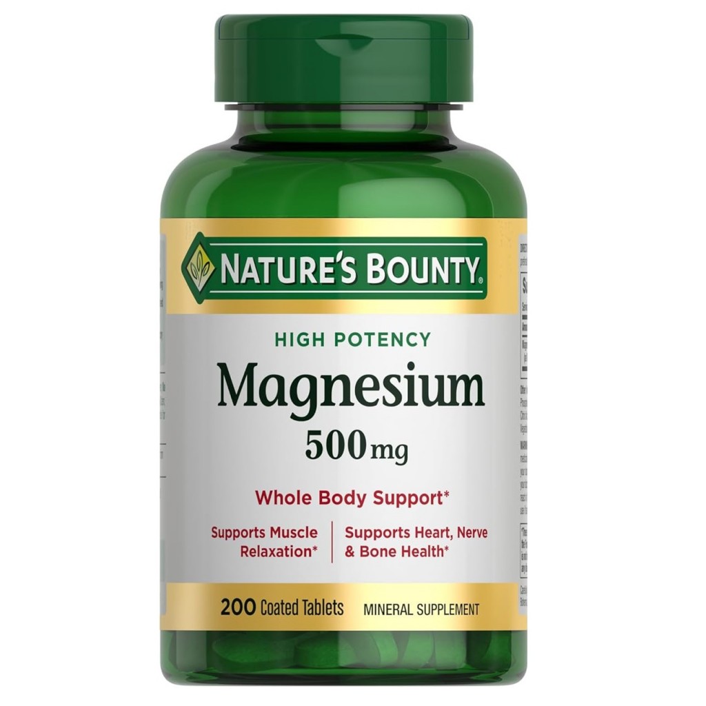 قرص منیزیم اکساید Nature’s bounty Magnesium Oxide 500mg نیچرز بونتی (200 عددی)_693aebcc534dd.jpeg