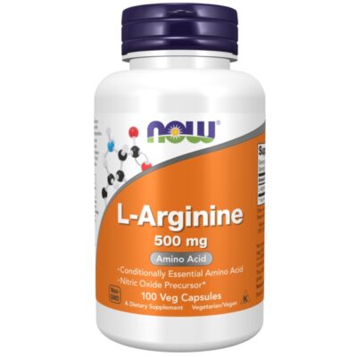 کپسول ال-آرژنین NOW L-Arginine 500mg (180 عددی)