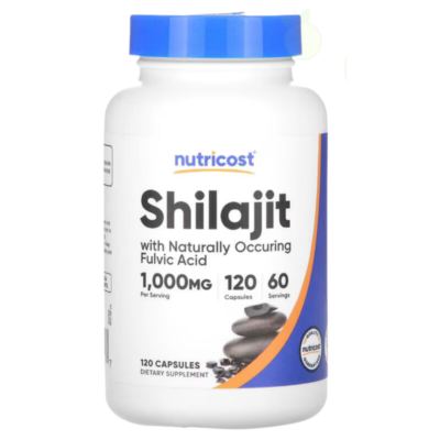 کپسول انرژی زا ، جوانساز ، تقویت قوای جسمی نیوتریکاست Nutricost Shilajit 1000mg (120 عددی)