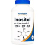 کپسول سلامت بدن اینوزیتول نیوتریکاست Nutricost Inositol 500mg (240 عددی)