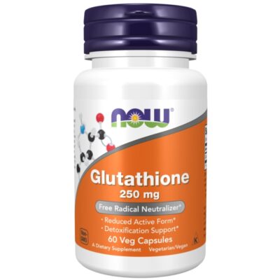 کپسول گلوتاتیون  روشن کننده پوست NOW Glutathione 250mg (60 عددی)