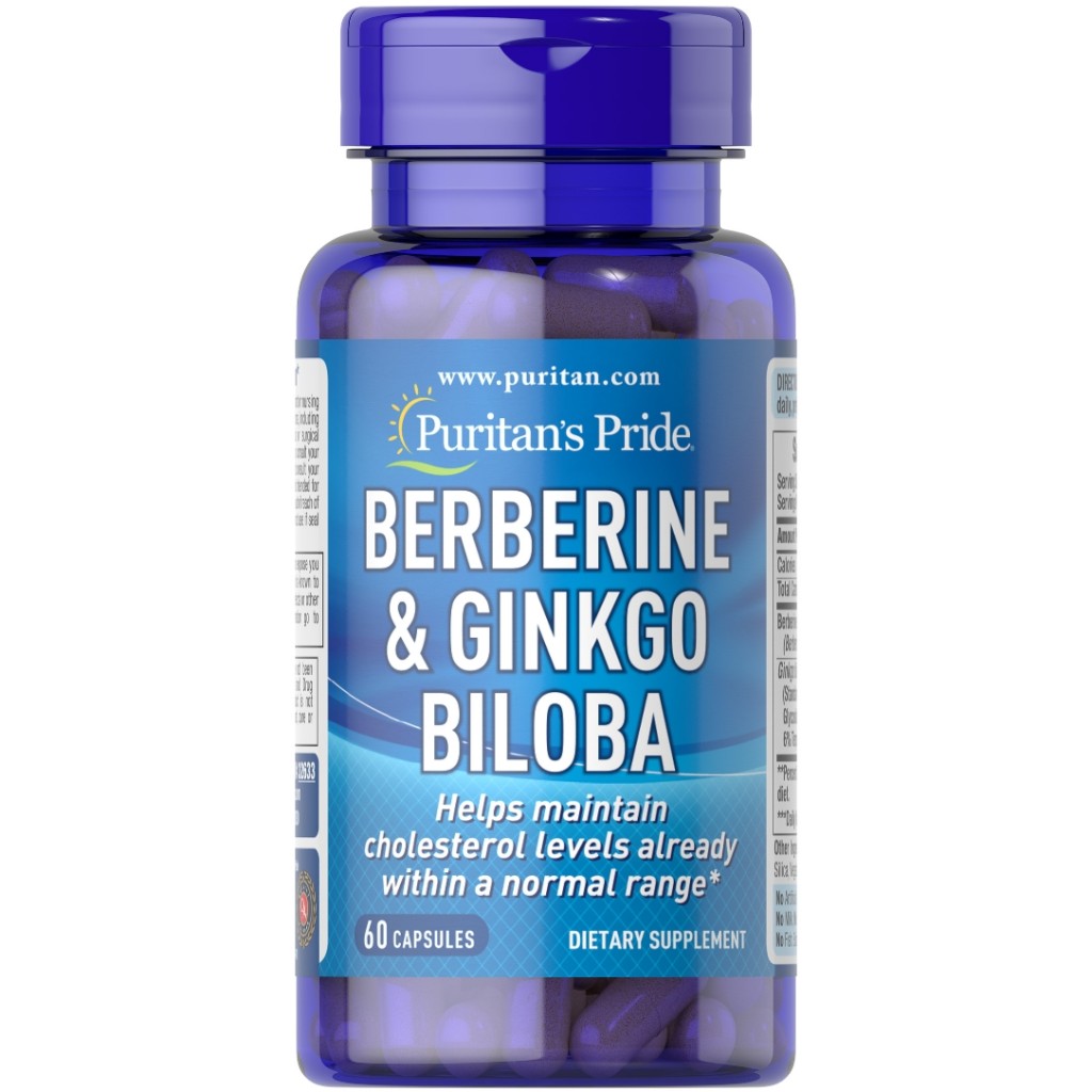 کپسول بربرین و جینکو بیلوبا Puritan Pride Berberine & Ginkgo Biloba پوریتان پراید (60 عددی)_695fb3493dce9.jpeg