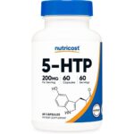 کپسول خلق و خوی سالم نیوتریکاست Nutricost 5-HTP 200mg (60 عددی)