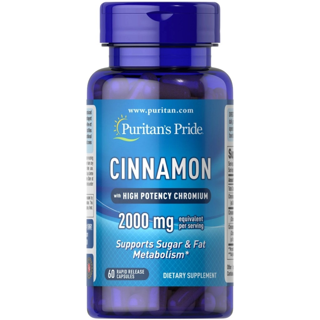 کپسول عصاره دارچین Puritan Pride Cinnamon Extract 2000mg پوریتان پراید (60 عددی)_695fb43c6918b.jpeg