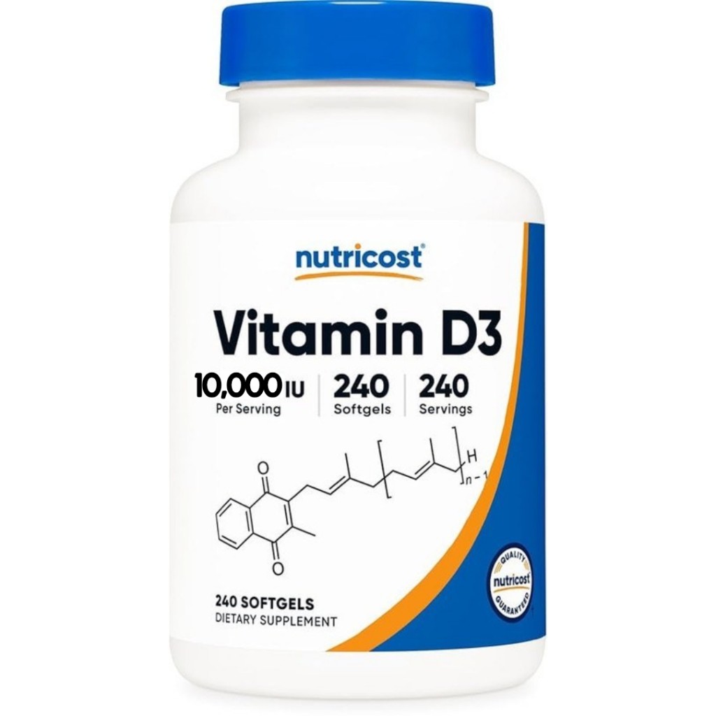 سافت ژل نوتریکاست ویتامین Nutricost D3 10.000iu (240 عددی)_69882ce4d1858.jpeg