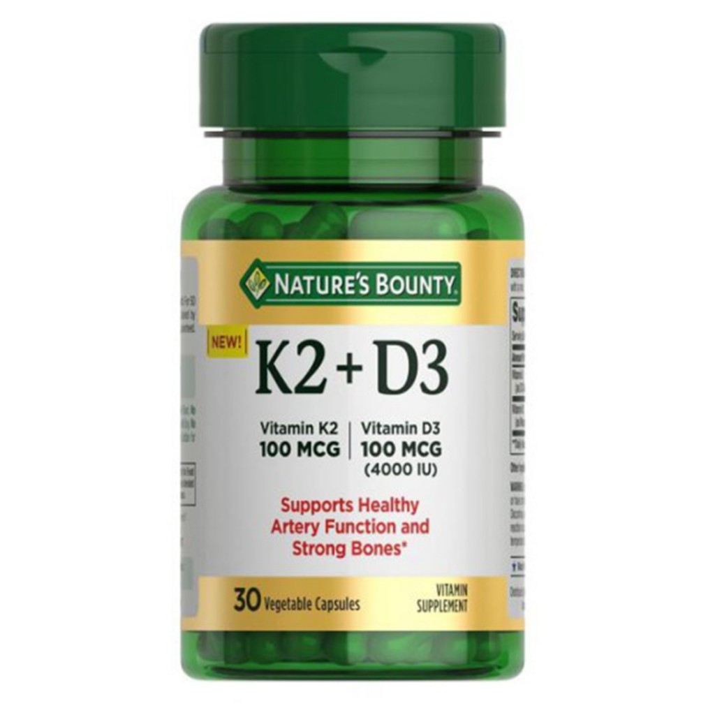 سافت ژل ویتامین Nature’s Bounty K2+D3 نیچرز بونتی (30 عددی)_69882c3393031.jpeg