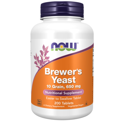 قرص مخمر جو NOW Foods Brewer's Yeast 650mg (200 عددی)