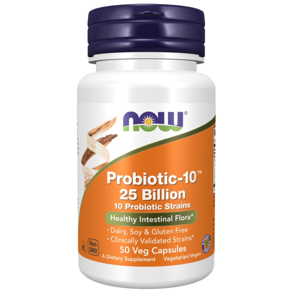 کپسول بهبود گوارش پروبیوتیک 25 میلیارد NOW Foods Probiotic-10 25 Billion (50 عددی)_6998619ae139a.jpeg کپسول بهبود گوارش پروبیوتیک 25 میلیارد NOW Foods Probiotic-10 25 Billion (50 عددی) - Image 1