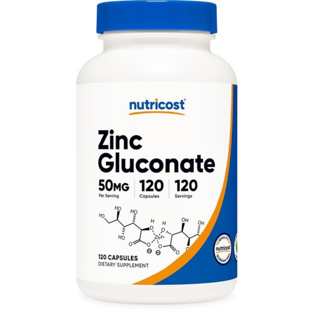 کپسول زینک گلوکونات نوتریکاست Nutricost Zinc Gluconate 50mg (120 عددی)_69882d43d7805.jpeg کپسول زینک گلوکونات نوتریکاست Nutricost Zinc Gluconate 50mg (120 عددی) - Image 1