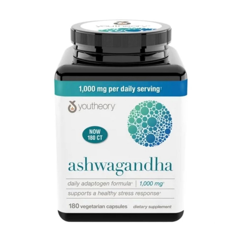 کپسول عصاره آشواگاندا Youtheory Ashwagandha 1000mg یوتئوری (180 عددی)_698831263ced5.jpeg کپسول عصاره آشواگاندا Youtheory Ashwagandha 1000mg یوتئوری (180 عددی) - Image 1