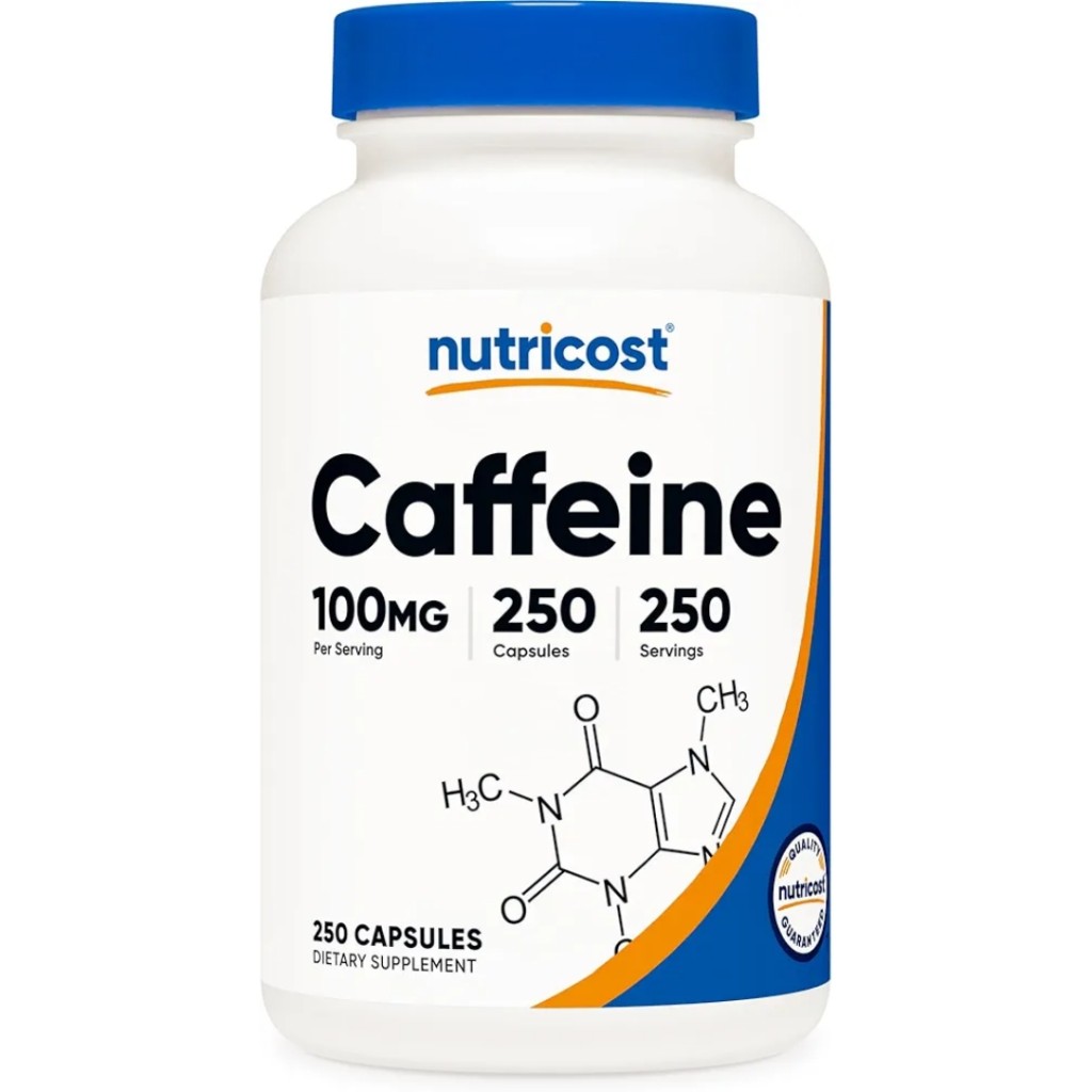 کپسول کافئین نوتریکاست Nutricost Caffeine 100mg (250 عددی)_69882d1c0b4d1.jpeg کپسول کافئین نوتریکاست Nutricost Caffeine 100mg (250 عددی) - Image 1