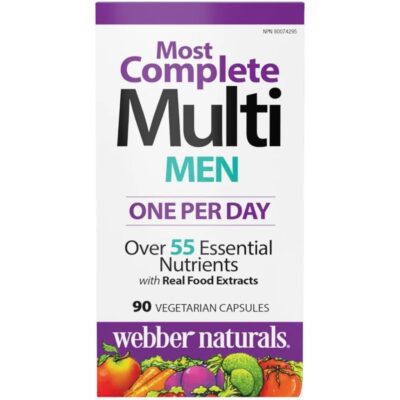 کپسول گیاهی مولتی ویتامین مردانه Webber Naturals Men’s Multi Vitamin وبر نچرالز (90 عددی)