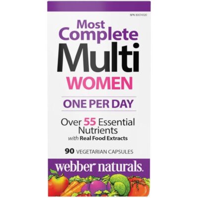کپسول گیاهی مولتی ویتامین Webber Naturals Women’s Most Complete Multi Vitamin وبر نچرالز (90 عددی)