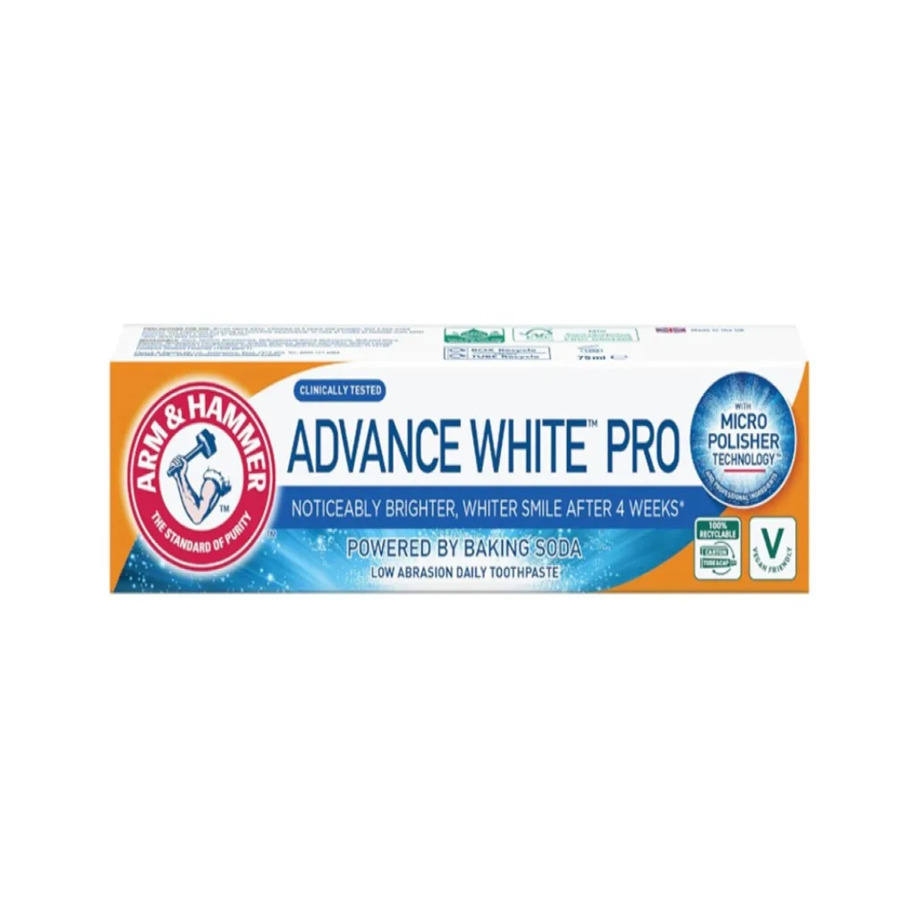 خمیردندان آرم اند همر سفید کننده ADVANCED WHITE PRO_69b000cacb5a7.webp خمیردندان آرم اند همر سفید کننده ADVANCED WHITE PRO - Image 1