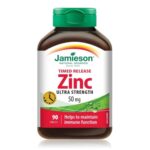 قرص زینک گلوکونات Jamieson Timed Released Zinc Gluconate 50mg جیمیسون  (90 عددی)