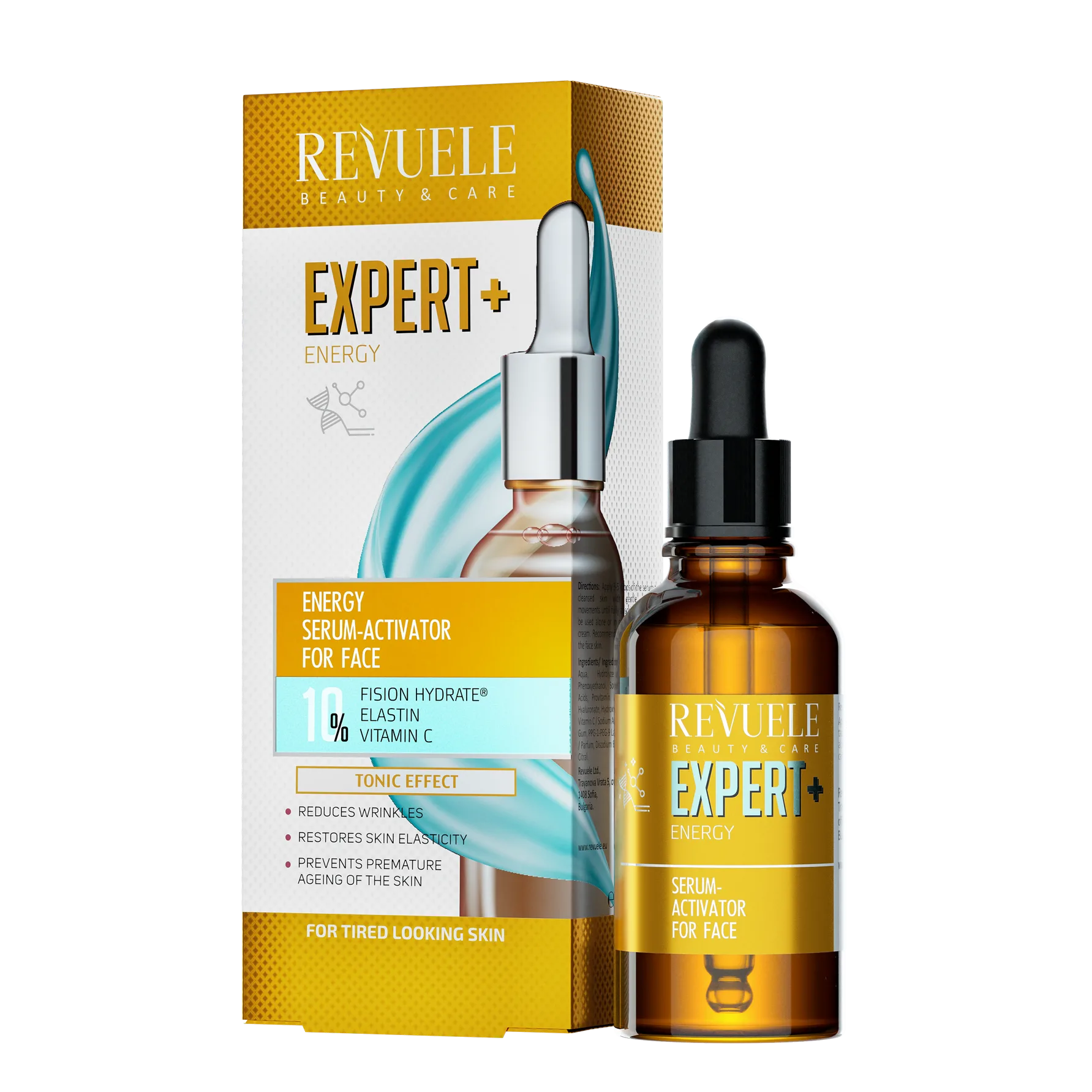سرم فعال کننده انرژی ریول ضد پیری بازسازی و ترمیم حالت ارتجاعی پوست Revuele_69d3fc9fe559c.webp