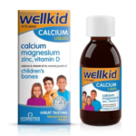 شربت کودک کلسیم منیزیم زینک D3 ویتابیوتیکس Wellkid (150 میل)