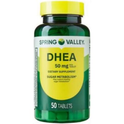قرص دهیدروپیاندروسترون اسپرینگ ولی Spring Valley DHEA 50mg (50 عددی)