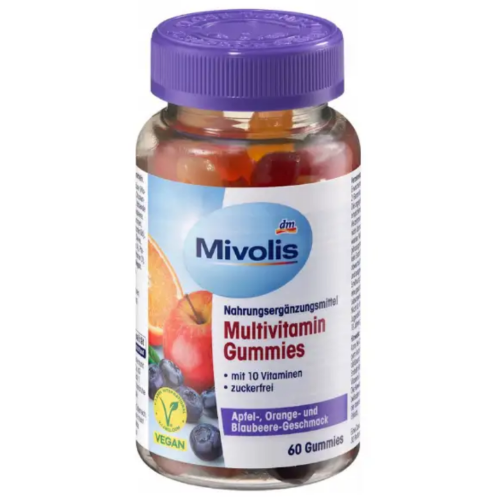 پاستیل مولتی ویتامین میولیس Mivolia Multi Vitamin Gummies (60 عددی)_6a15ac1a1e808.png