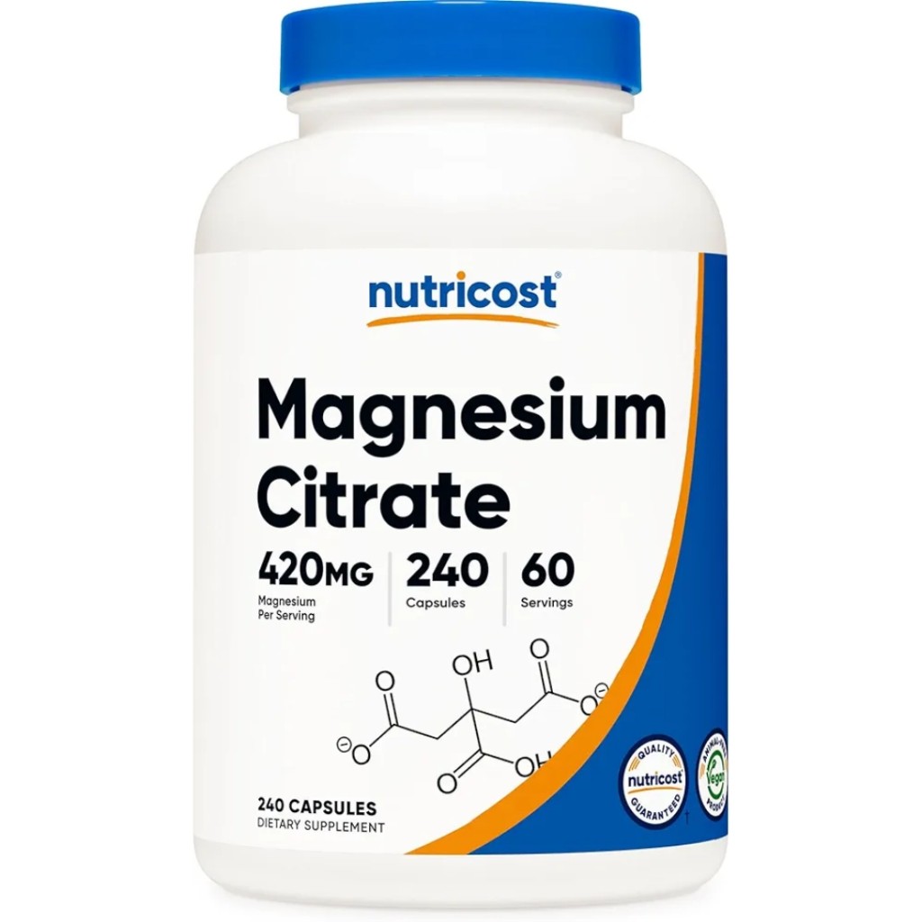 کپسول منیزیم سیترات نوتریکاست Nutricost Magnesium Citrate 420mg (240 عددی)_6a086b4634862.jpeg کپسول منیزیم سیترات نوتریکاست Nutricost Magnesium Citrate 420mg (240 عددی) - Image 1