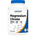 کپسول منیزیم سیترات نوتریکاست Nutricost Magnesium Citrate 420mg (60 عددی)