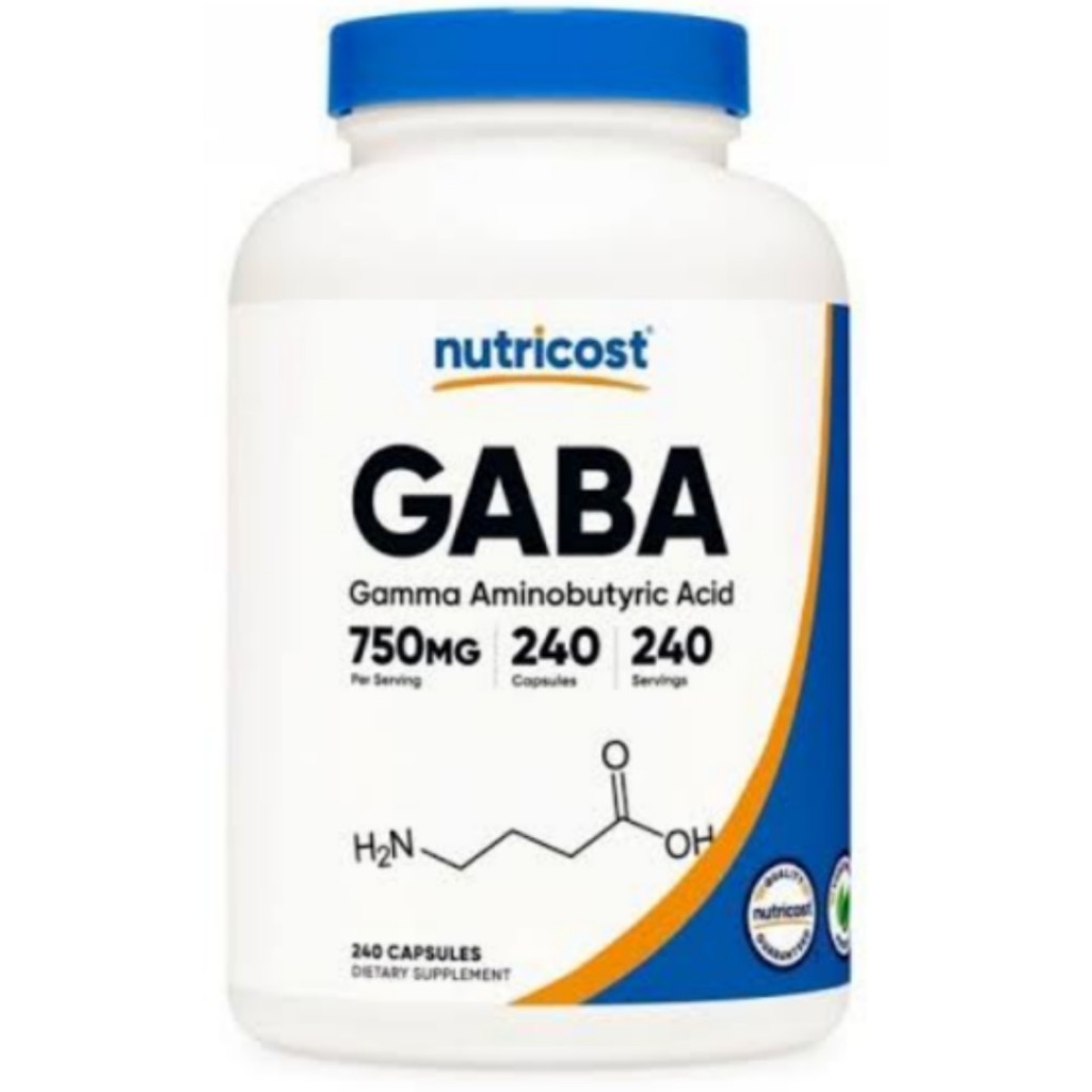 کپسول گابا آمینو بوتیریک اسید نوتریکاست Nutricost GABA (Gamma Aminobutyric Acid) 750mg (240 عددی)_6a0715f596452.jpeg