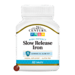 قرص آهن آهسته رهش 21Century Slow Release Iron 45mg قرن 21 (60 عددی)