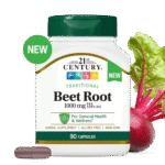 کپسول سلامت بدن عصاره ریشه چغندر 21Century Beet Root 1000mg قرن 21(90 عددی)