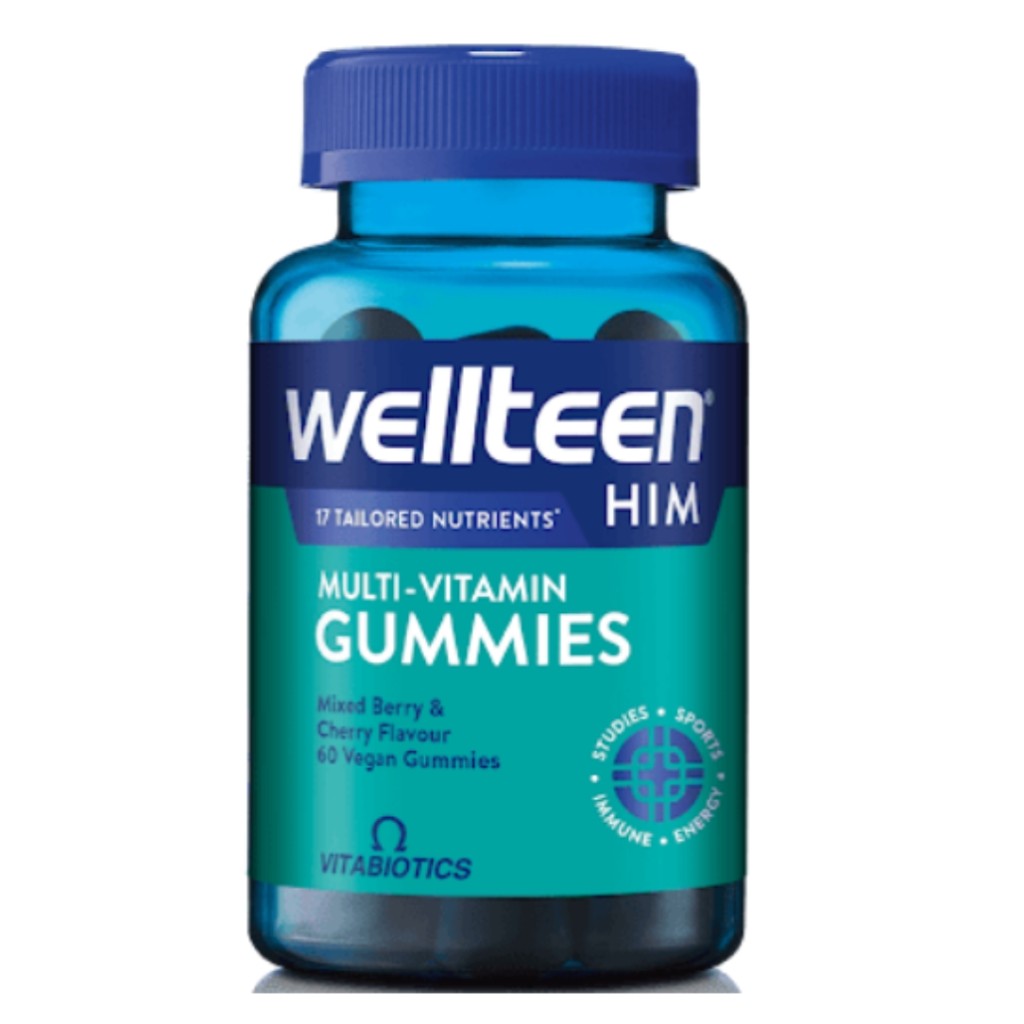 پاستیل ویتامین ولتین پسر ویتابیوتیکس Vitabiotics Wellteen Him (60 عددی)_6a5b5e8ba6f78.jpeg پاستیل ویتامین ولتین پسر ویتابیوتیکس Vitabiotics Wellteen Him (60 عددی) - Image 1
