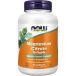 سافت ژل منیزیم سیترات ناو فودز NOW Foods Magnesium Citrate 400mg (90 عددی)
