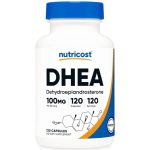 کپسول دهیدروپیاندروسترون ناتریکاست Nutricost DHEA 100mg (120 عددی)