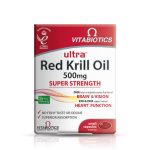سافت ژل امگا کریل اویل ویتابیوتیکس Vitabiotics Omega Ultra Red Krill Oil (30 عددی)