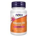 سافت ژل ویتامین دی 3 ناو فودز NOW Foods D3 2500iu (180 عددی)