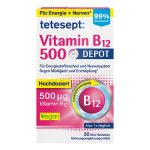 قرص ویتامین کوبالامین تتسپت Tetesept B12 500mcg (30 عددی)