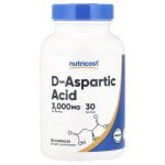 کپسول افزایش تستتسرون دی اسپارتیک اسید ناتریکاست Nutricost D-Aspartic Acid 3000mg (120 عددی)
