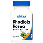 کپسول بهبود خستگی و اضطراب رودیولا رزا ناتریکاست Nutricost Rhodiola Rosea 500mg (60 عددی)