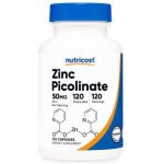 کپسول زینک پیکولینات ناتریکاست Nutricost Zinc Picolinate 50mg (120 عددی)