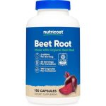کپسول سلامت بدن عصاره ریشه چغندر ناتریکاست Nutricost Beet Root 2400mg (180 عددی)