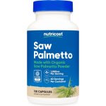 کپسول عصاره ساوپالمتو ناتریکاست Nutricost Saw Palmetto 1000mg (120 عددی)