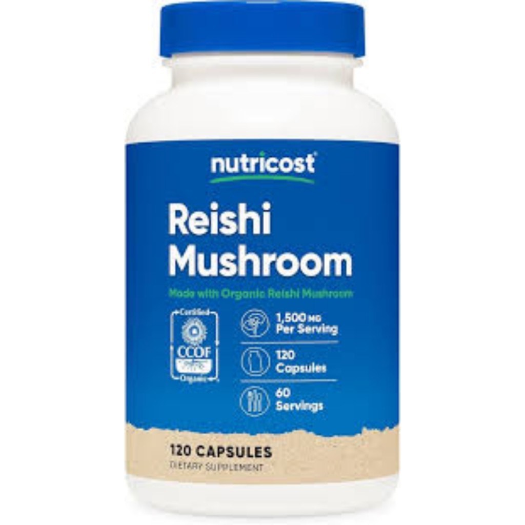 کپسول قارچ ریشی تقویت سیستم ایمنی بدن ناتریکاست Nutricost Reishi Mushroom 1500mg (120 عددی)_6aa3e49cc5d07.jpeg کپسول قارچ ریشی تقویت سیستم ایمنی بدن ناتریکاست Nutricost Reishi Mushroom 1500mg (120 عددی) - تصویر 1