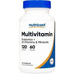 کپسول مولتی ویتامین مینرال همراه با پروبیوتک ناتریکاست Nutricost Multivitamin + Probiotics (120 عددی)