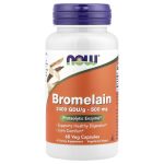 کپسول گیاهی بهبود گوارش بروملین ناو فودز NOW Foods Bromelain 500mg (60 عددی)