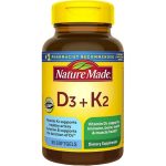 سافت ژل ویتامین کا 2 دی 3 نیچرمید NatureMade K2+D3 (90 عددی)