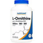 کپسول افزایش انرژی ناتریکاست Nutricost L-Ornithine 500mg (180 عددی)