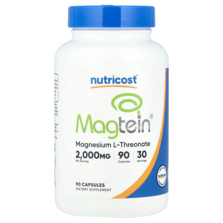 کپسول افزایش تمرکز مگتین منیزیم ال ترئونات ناتریکاست Nutricost Magtein L-Threonate 2000mg (90 عددی)_6ac23c09a8526.jpeg کپسول افزایش تمرکز مگتین منیزیم ال ترئونات ناتریکاست Nutricost Magtein L-Threonate 2000mg (90 عددی) - تصویر 1