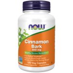 کپسول پوست دارچین ناو فودز NOW Foods Cinnamon Bark 600mg (120 عددی)